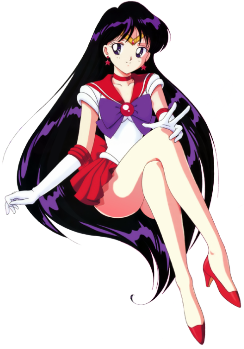 Sailor Moon Transparent Sailor Mars Rei Hino Sailormoonedit - Sailor Mars Transparent (500x705), Png Download
