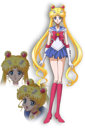 Previously - Sailor Moon Characters Design (395x550), Png Download