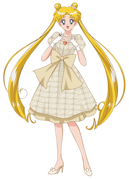 The Transparent Grail Holds 3 Golden Talismans, A Silhouette - Sailor Moon Q Pot (415x575), Png Download