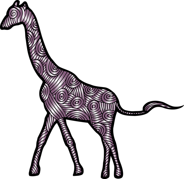 Giraffe, Animal, Mammal, Decorative, Decoration, Zoo - Giraffe Png (640x625), Png Download