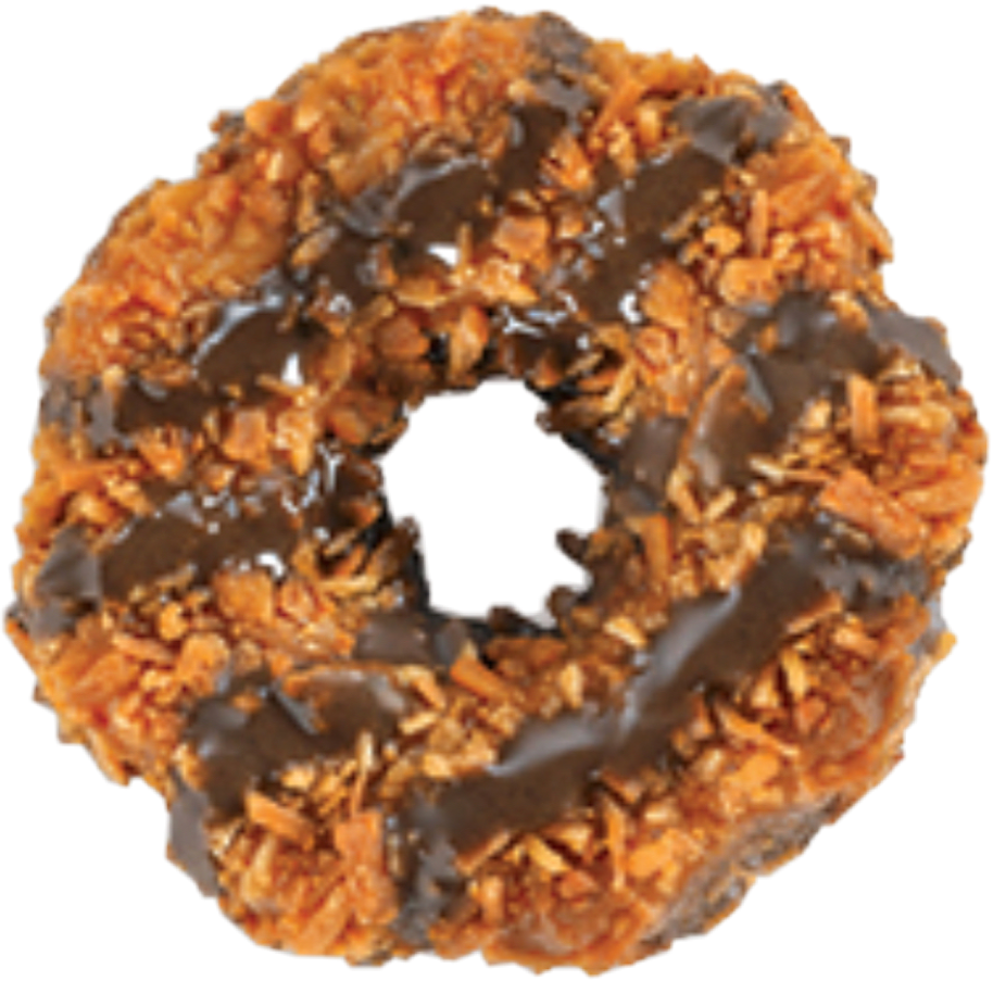 Girl Scout Cookies Cookie Chocolate Coconut Samoa Samoa - Cookie (914x903), Png Download