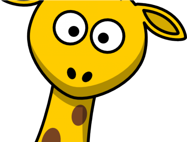 Cute Giraffe Cartoon Head - Cartoon Giraffe (640x480), Png Download