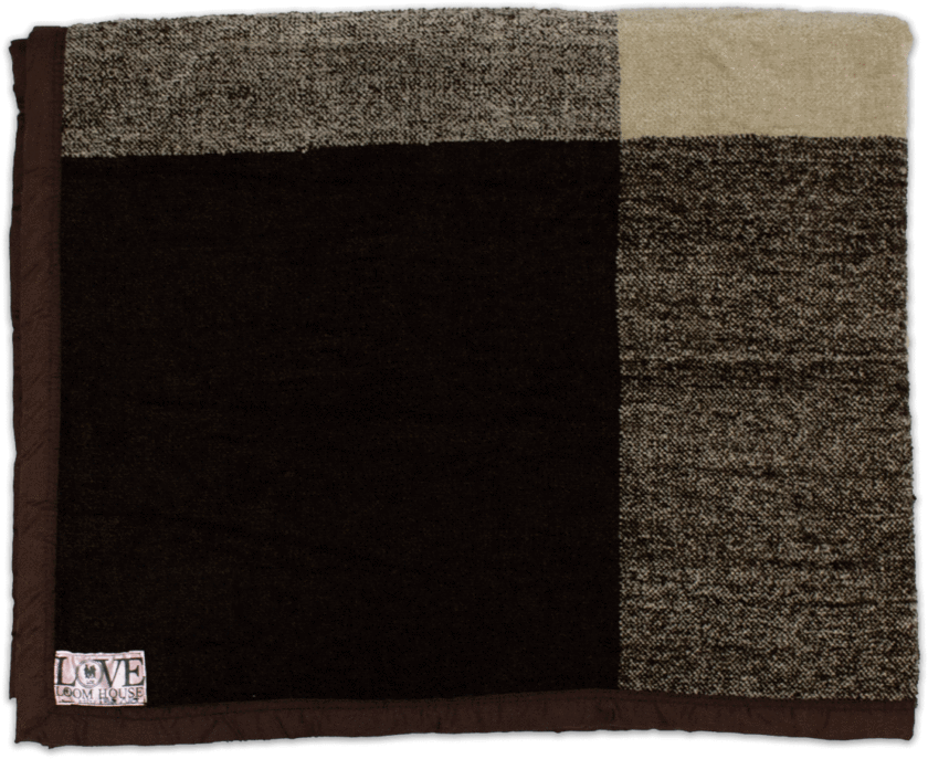 Cream & Brown Squares Throw Blanket - Wool (1024x1024), Png Download