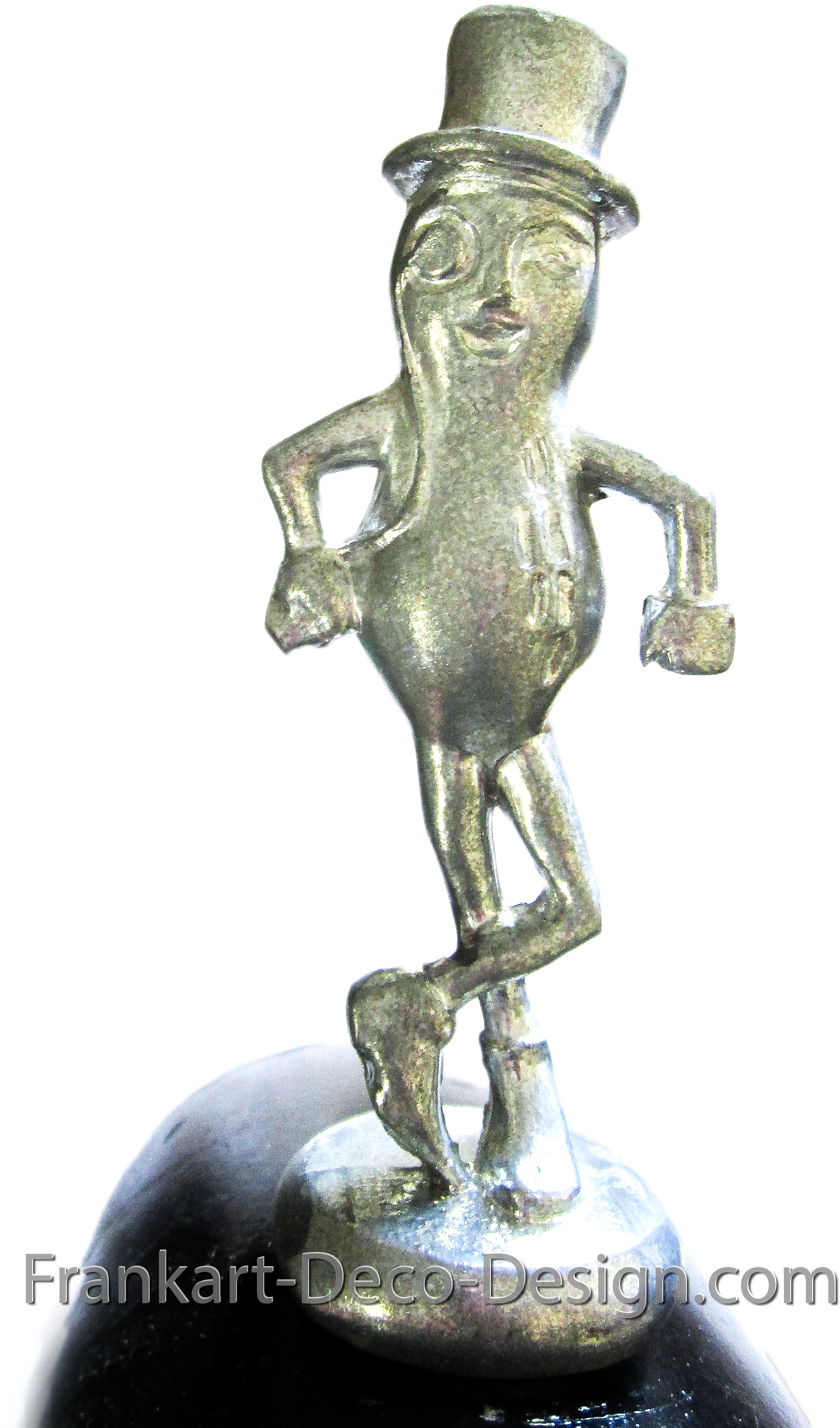 Peanut Planters Monocled Peanut Man With Top Hat As - Bronze Sculpture (1908x2988), Png Download