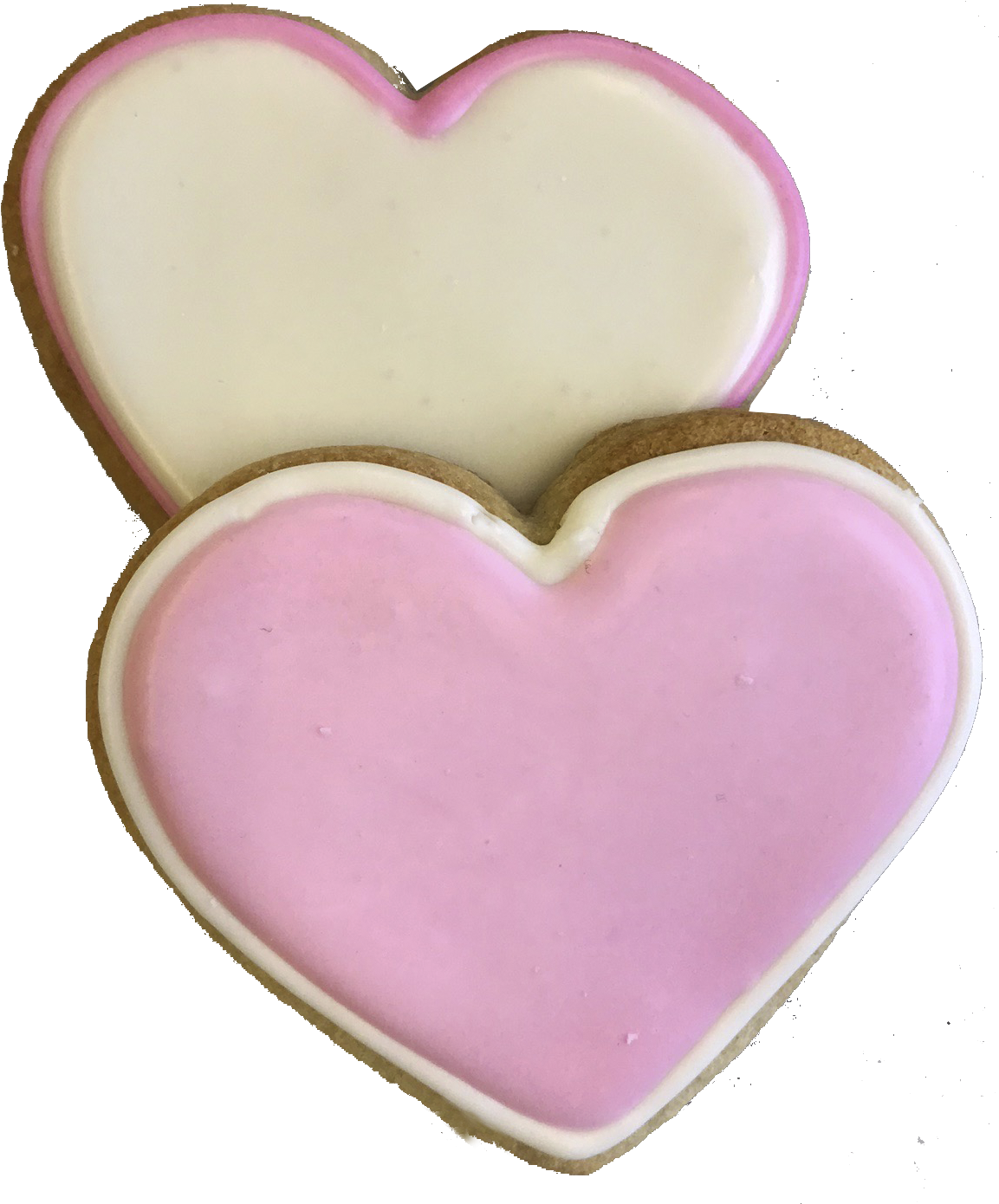 Heart Shaped Sugar Cookies - Heart (1160x1392), Png Download