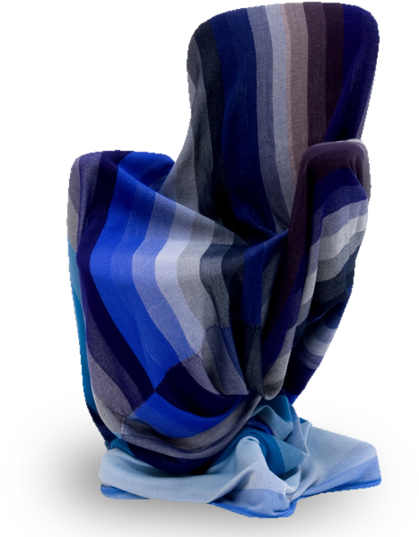 Scholten & Baijings Blue Throw Blanket-0 - Thomas Eyck - T.e. 025 Plaid Blanket - Large (756x624), Png Download