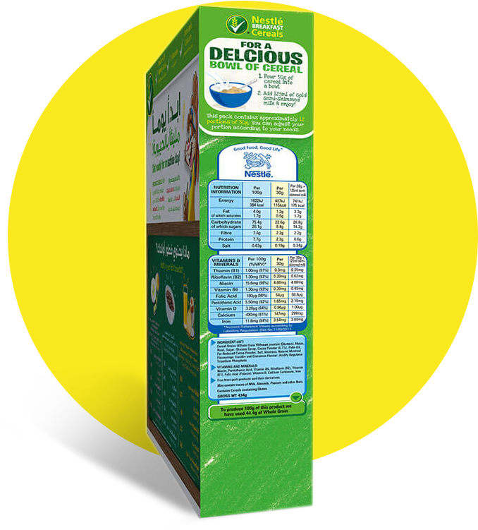 Nestlé® Nesquik® Chocolate Breakfast Cereal - Packaging And Labeling (900x900), Png Download