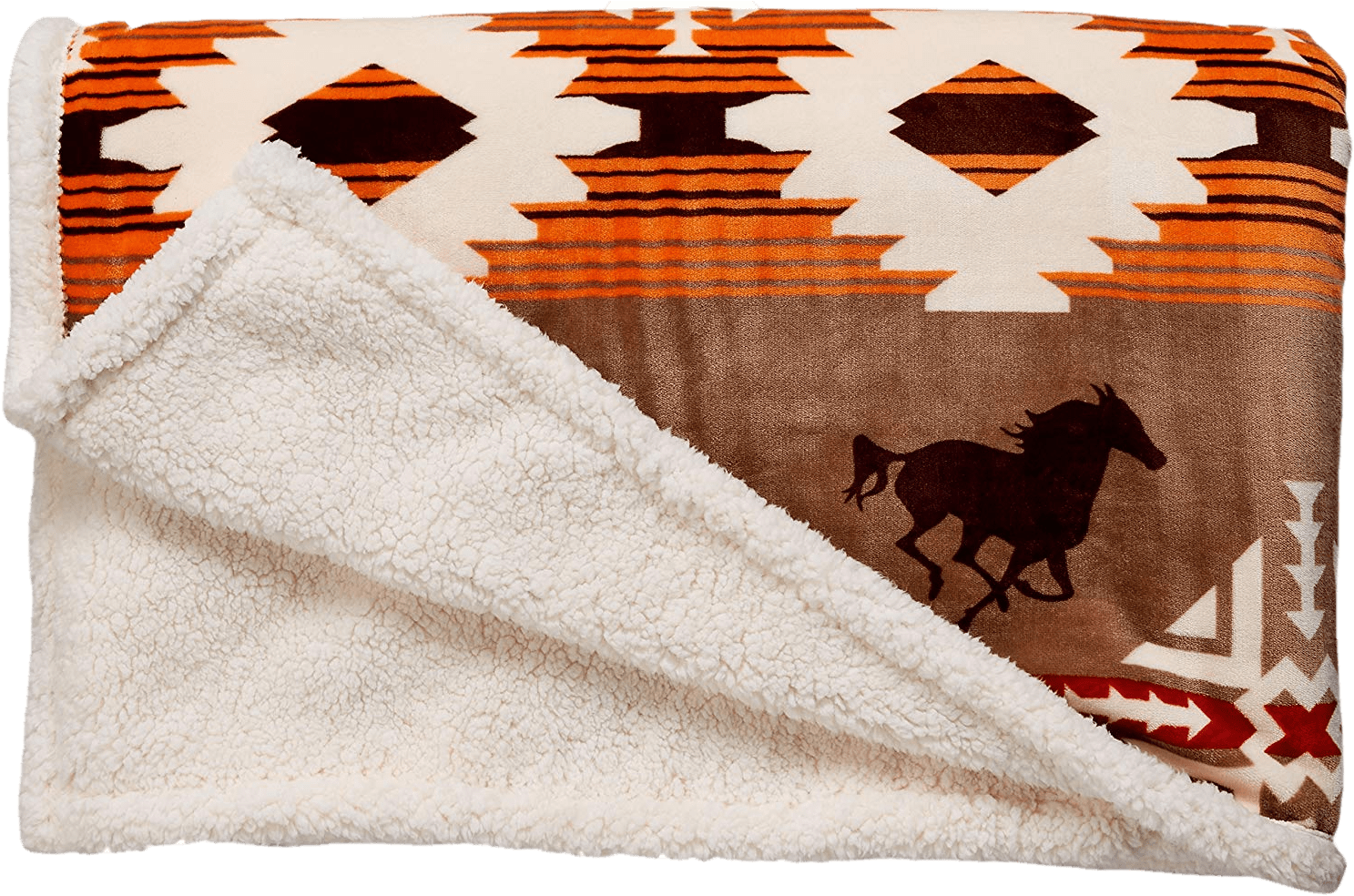 Carstens Soft Sherpa Plush Throw Blanket, Free Rein - Placemat (1500x988), Png Download