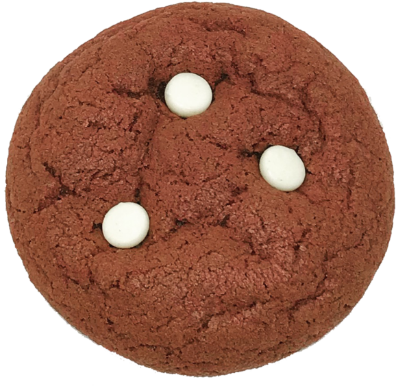 Red Velvet Cookies With White Chocolate - The Cookie Caterer (600x600), Png Download