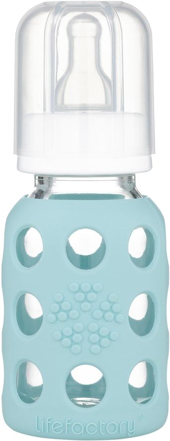 Baby Bundle - Lifefactory Glass Baby Bottle - 4 Oz - Mint (1024x1024), Png Download