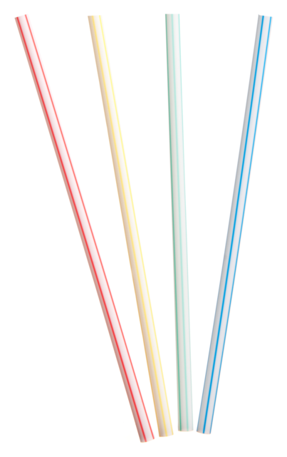 Drinking Straw, Milkshake Straw, Pp, 23cm, Assorted - Construction Paper (640x640), Png Download
