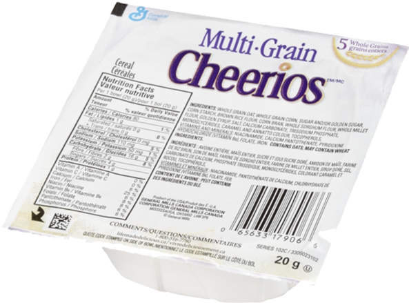 19434 Large - Cheerios Multigrain (600x462), Png Download