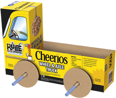 Cheerios Wheel & Axle Truck - Cheerios Special Edition Maple Cereal (524x392), Png Download
