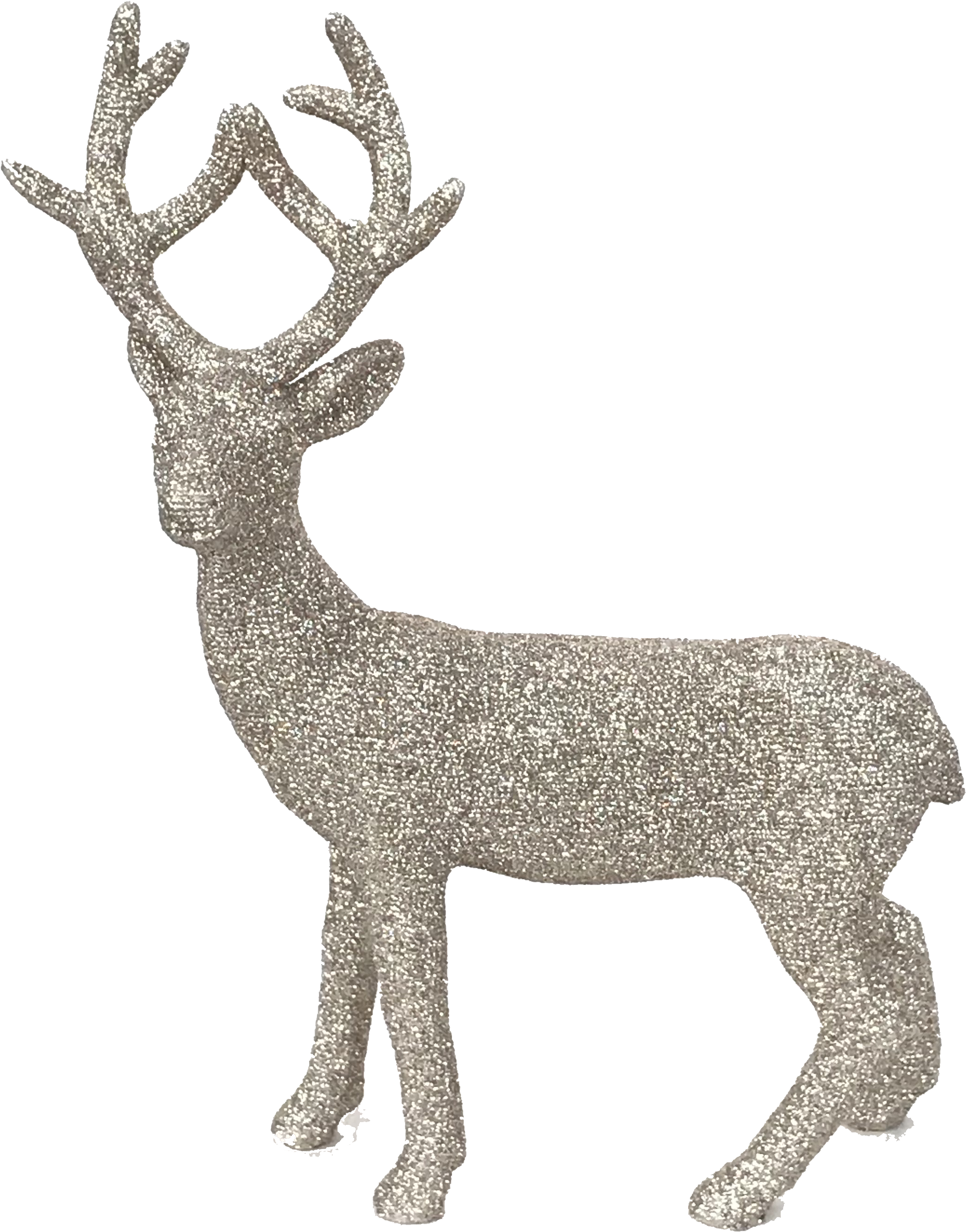 Sparkly Gold Christmas Deer - Joram Deco Deer 8x21 Cm, Gold (2112x2676), Png Download