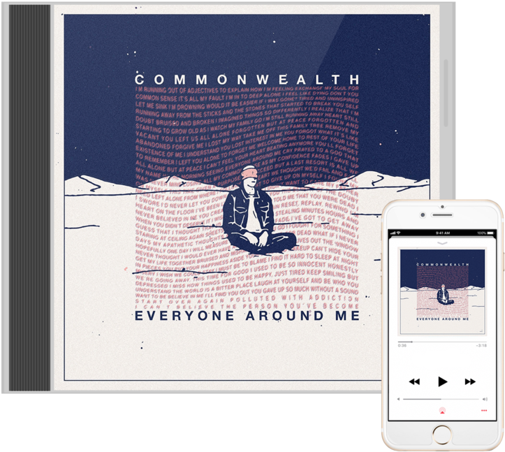 'everyone Around Me' Cd Pre-order Bundle - Everyone Around Me (1000x1000), Png Download