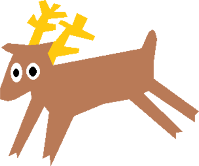 Reindeer White-tailed Deer Moose Musk Deers - Deer (407x340), Png Download