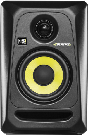 Rokit 4 G3 Black - Krk Rokit 4 G3 Powered Studio Monitor (400x615), Png Download