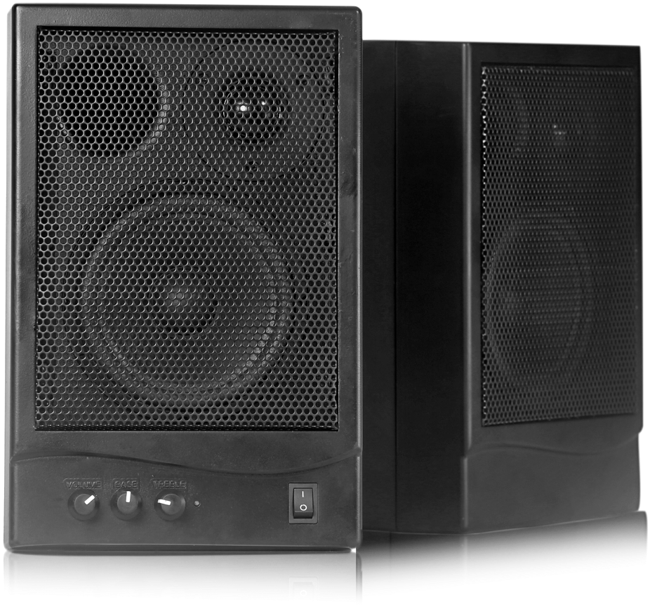 Personal Wooden Monitor Speaker Special For Table - Subwoofer (957x950), Png Download