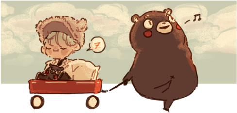 Bts, Kumamon, And Bangtan Image - Tumblr (500x244), Png Download