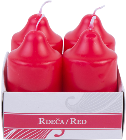 4 Christmas Candles - Frozen Yogurt (600x600), Png Download