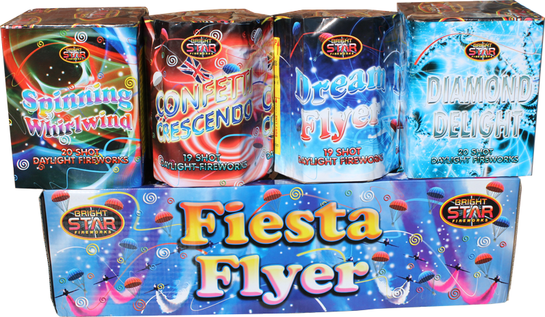 Fiesta Flyer Daytime Fireworks - Fireworks (796x464), Png Download