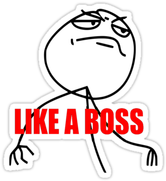 Http - //ih1 - Redbubble - Net/image - 11193er,375x360 - Like A Boss Meme Badges Button (375x360), Png Download