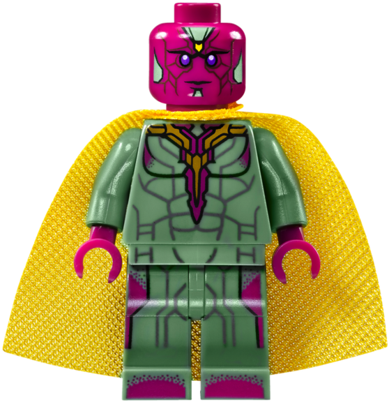 Brickipedia - Lego Avengers Infinity War Vision (573x600), Png Download