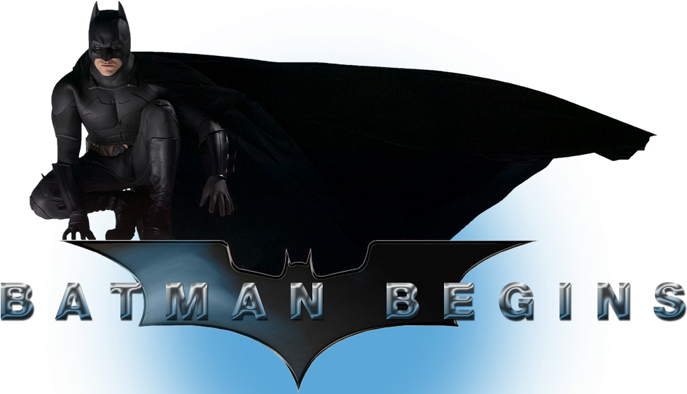Batman Begins - Christian Bale (1000x562), Png Download