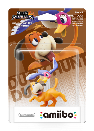 Info Amiibo On Twitter - Duck Hunt Amiibo Box (500x500), Png Download