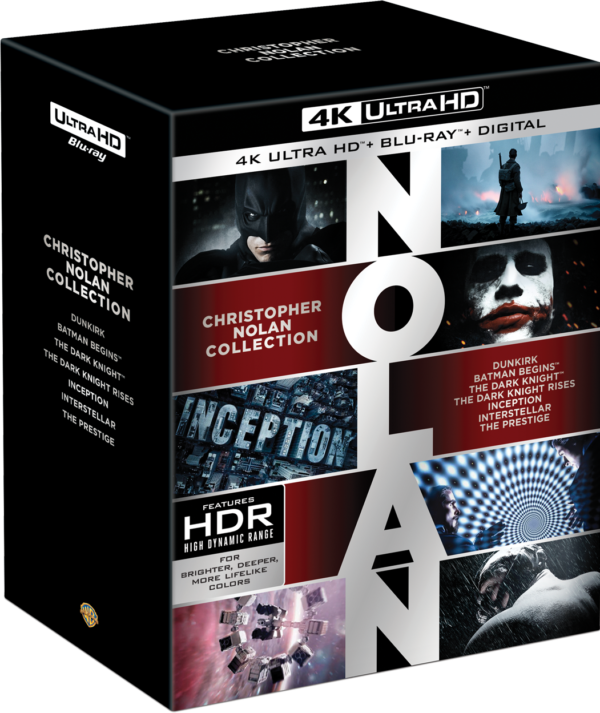 The 21 Disc Set Contains Nolan's Three Batman Films - Christopher Nolan 4k Collection (600x713), Png Download