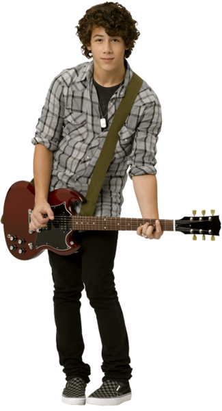 Nick Jonas 1 - Nick Jonas Guitar Gibson (325x600), Png Download