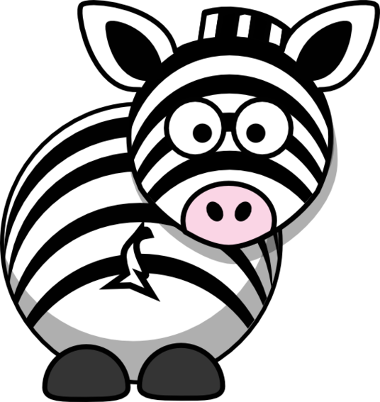 Baby Zebra Clip Art Clipart Free To Use Resource - Zebra Head Clip Art (536x567), Png Download