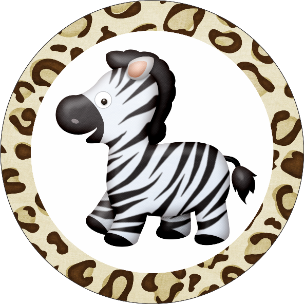 11 - Kit De Personalizados Tema Safari (592x592), Png Download