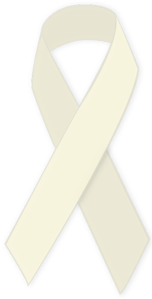 Lung Cancer Awareness Ribbon - Scarf (305x600), Png Download