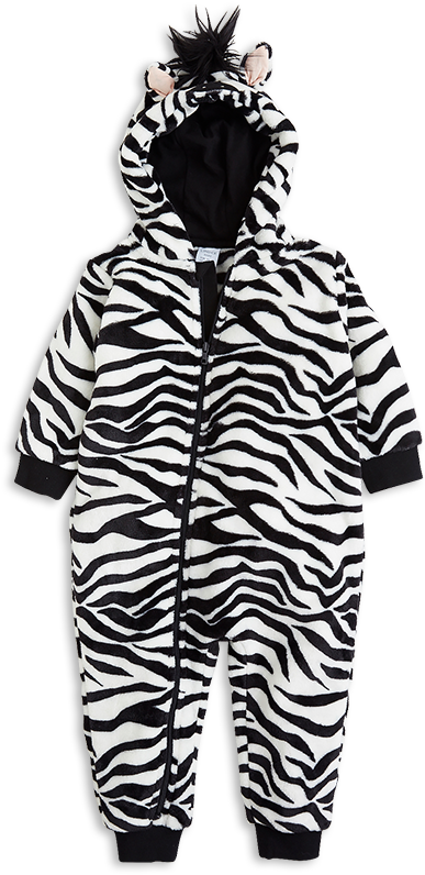 Zebra Fleece Onesie White - Zebra Onesie (888x888), Png Download