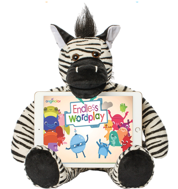 Riley The Zebra • $64 - Bluebee Pals Pro Interactive Learning Tool - Riley (356x392), Png Download