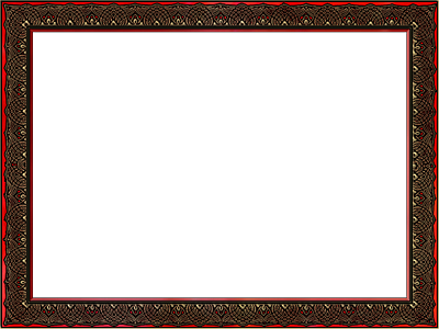 Old Wooden Frame Png Presentation Photo Frames Set - Frame Red And Gold (400x300), Png Download