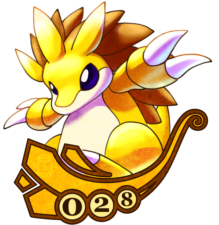 028 Sandslash - Cartoon (1024x1024), Png Download