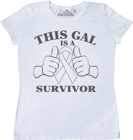 Lung Cancer This Gal Is A Survivor Women's T-shirt - Pirate Booty Shirt (480x480), Png Download