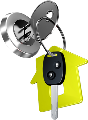 Set Of Keys In A Lock - Lock (402x458), Png Download