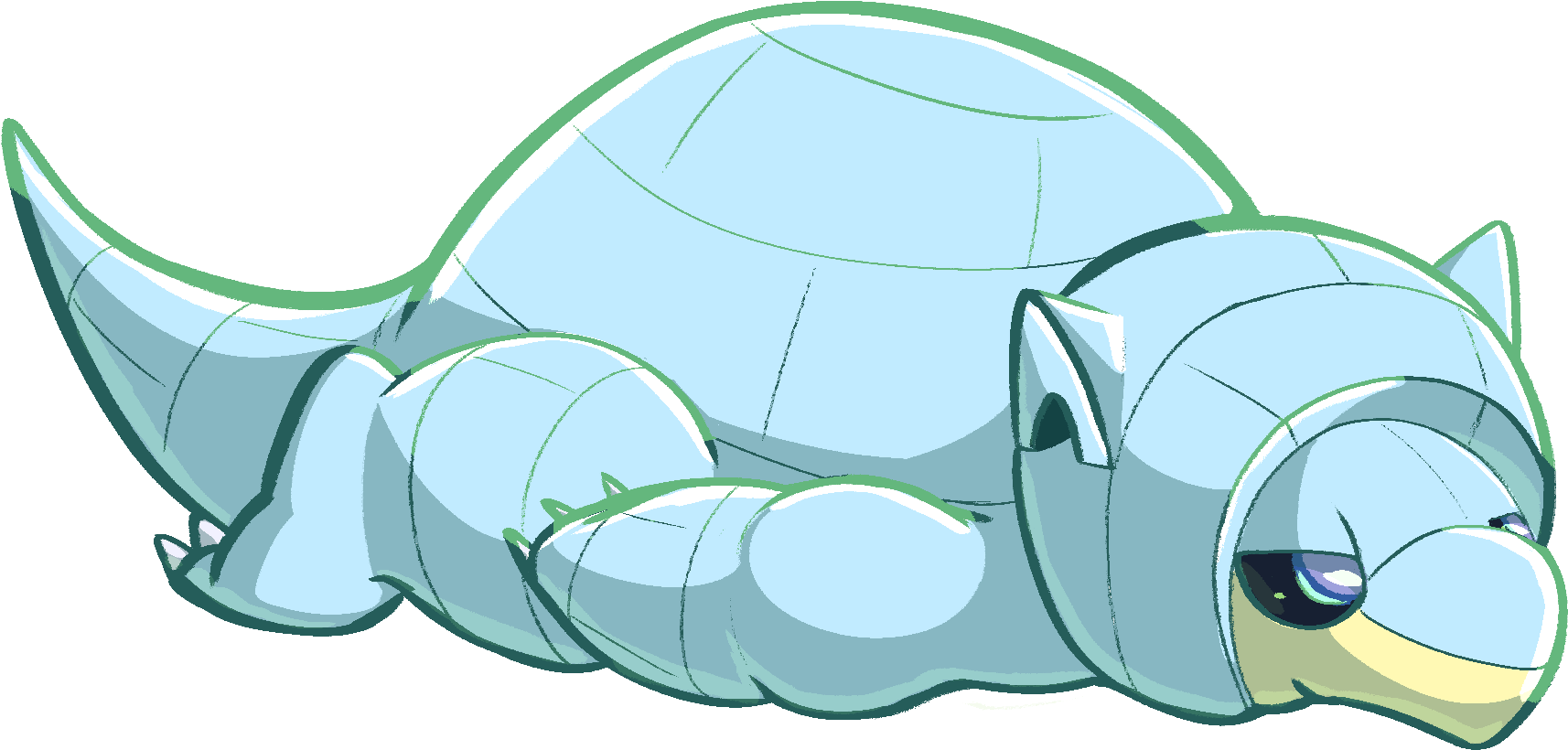 Sandslash By Unclear - Alolan Sandshrew Png Anime (1751x876), Png Download