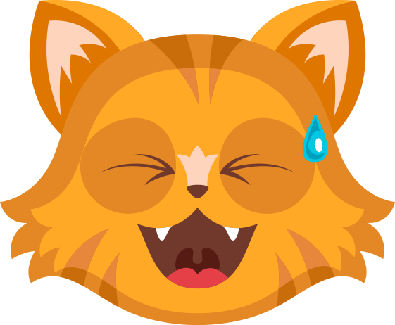 Little Cat Stickers Messages Sticker-8 - Sticker (561x462), Png Download