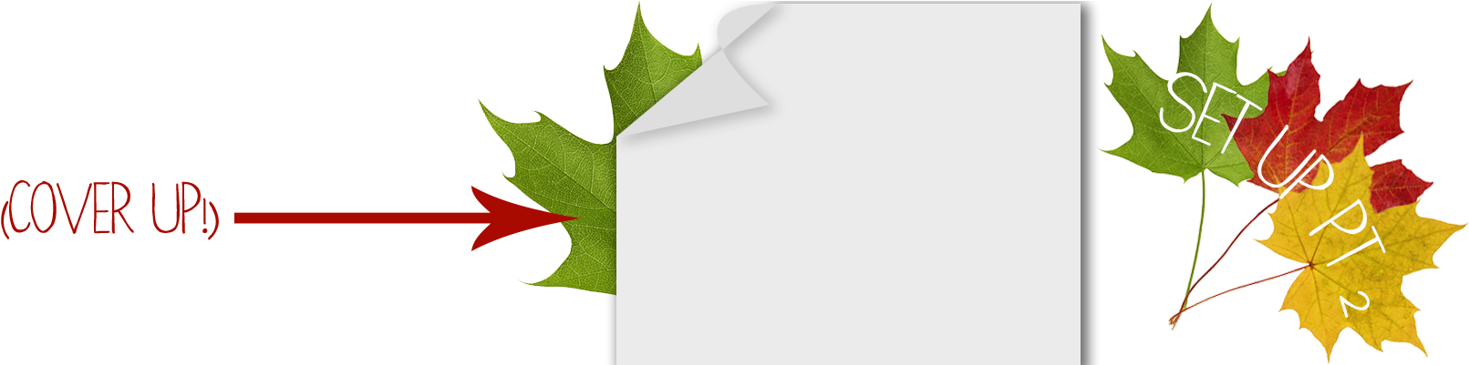 Tape Your Leaf To The Surface Of Your Workspace So (1920x400), Png Download