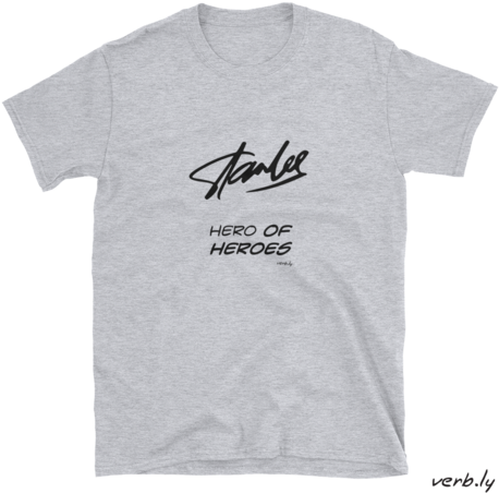 Stan Lee, Hero Of Heroes T-shirt - T-shirt (480x480), Png Download