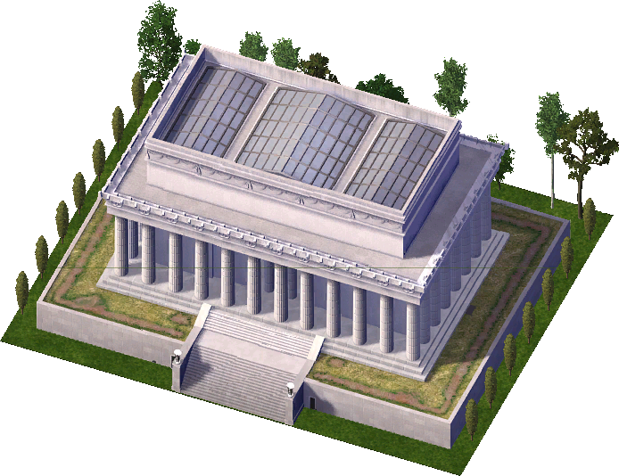 Lincoln Memorial - Simcity 4 Lincoln Memorial (694x534), Png Download