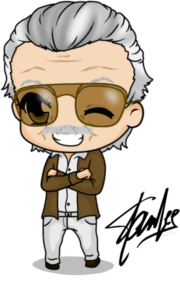 Stan Lee By *mibu No Ookami - Drawing Of Stan Lee (755x1057), Png Download
