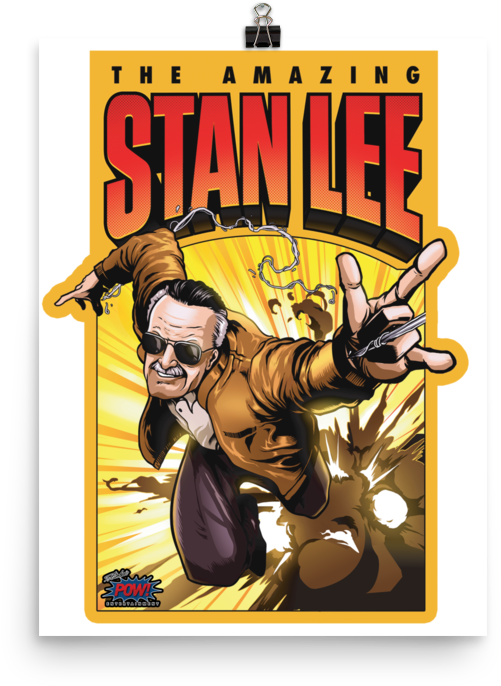 The Amazing Stan Lee Poster - Stan Lee (1000x1000), Png Download