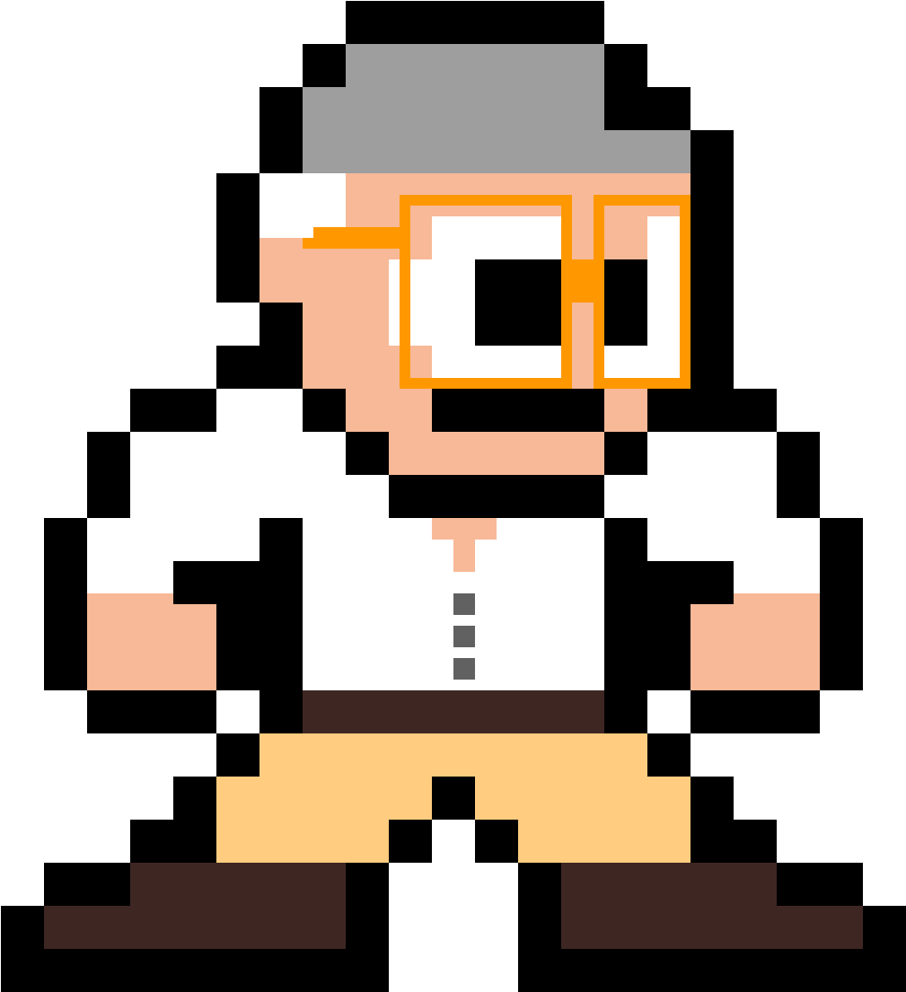 Stan Lee Mega Man - 8 Bit Rick Sanchez (1200x1200), Png Download