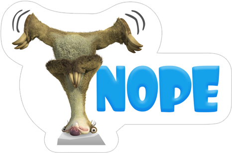 Sticker 18 From Collection «ice Age - Ice Age Stickers Telegram (490x317), Png Download