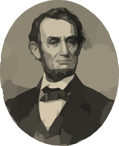 Abraham Lincoln Without Beige Background Clip Art - Abraham Lincoln No Background (486x596), Png Download